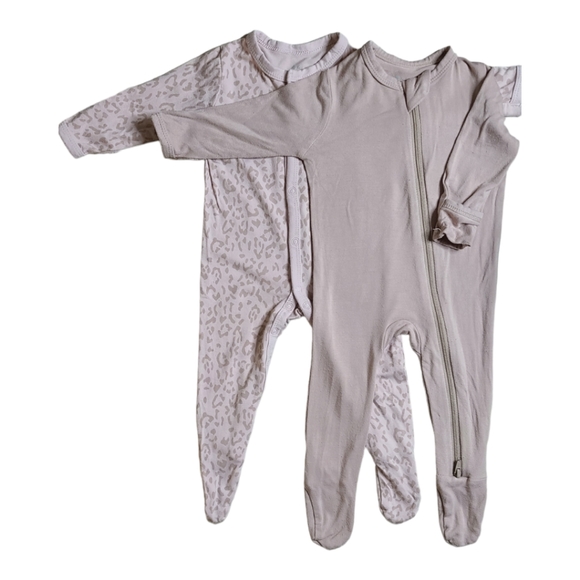 Kyte BABY One Pieces 2 Kyte Baby Footies In Sunset Zip And Blush